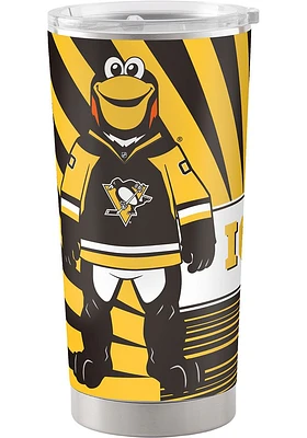 Logo Brands Pittsburgh Penguins 20oz Stainless Steel Tumbler - Yellow