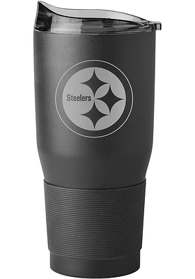 Logo Brands Pittsburgh Steelers 30oz Stainless Steel Tumbler - Black