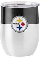 Pittsburgh Steelers 16 oz Stainless Steel Stemless - Yellow