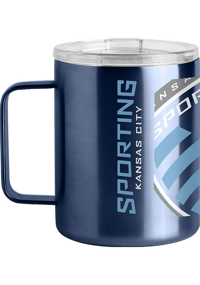 Logo Brands Sporting Kansas City 15oz Stainless Steel Tumbler - Blue