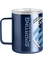 Logo Brands Sporting Kansas City 15oz Stainless Steel Tumbler - Blue