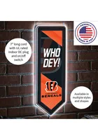 Cincinnati Bengals 9x23 Banner Shaped Light Up Sign