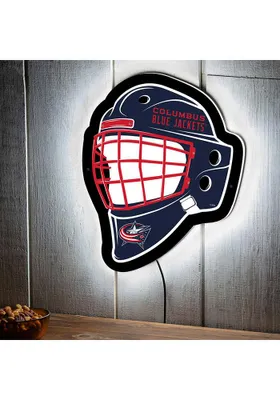 Columbus Blue Jackets 15.6x19 Goalie Mask Light Up Sign