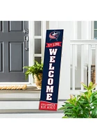 Columbus Blue Jackets Porch Leaner Sign