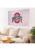 Ohio State Buckeyes 3x5 Team Logo Red Silk Screen Grommet Flag