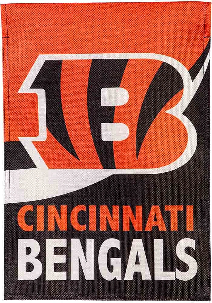 Cincinnati Bengals Burlap Garden Flag