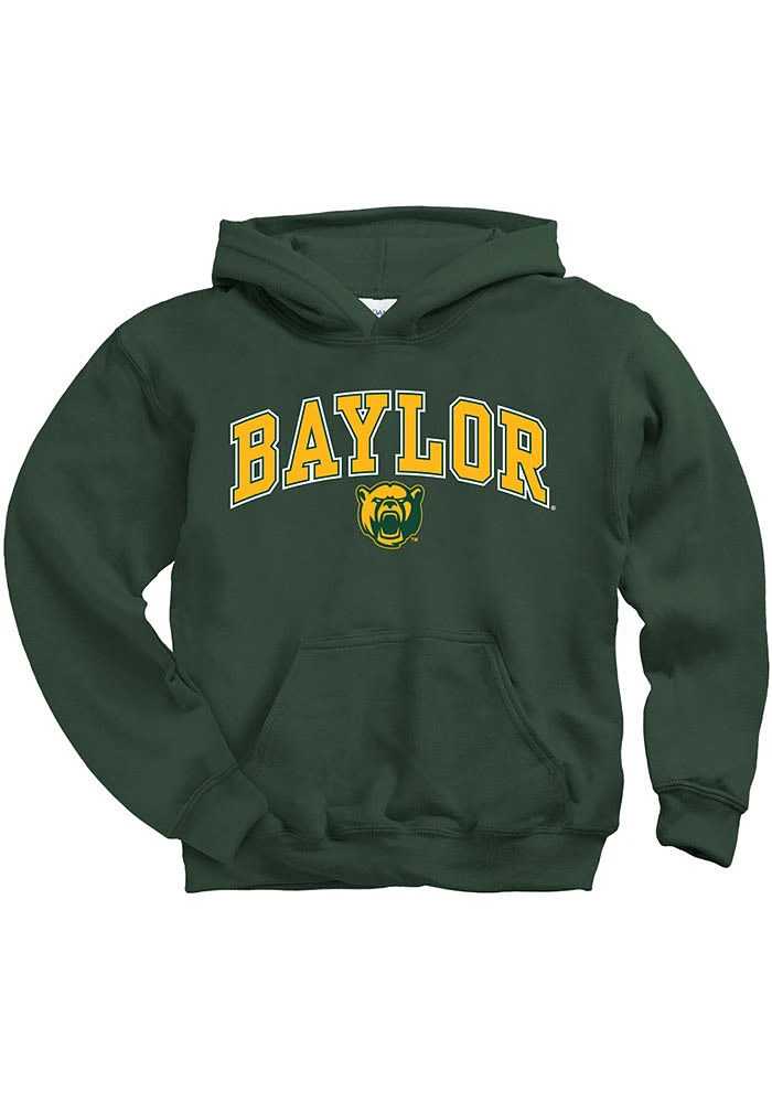 Baylor Bears Youth Green Midsize Long Sleeve Hoodie