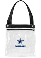 Dallas Cowboys White Stadium Approved 12x12x6 Tote Clear Bag