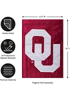 Oklahoma Sooners 12.5x18 Red Garden Flag - Crimson
