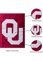Oklahoma Sooners 12.5x18 Red Garden Flag - Crimson