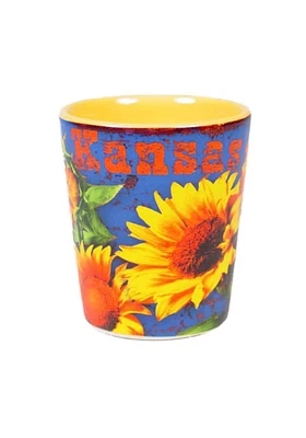 Kansas Sunflower Shot Glass