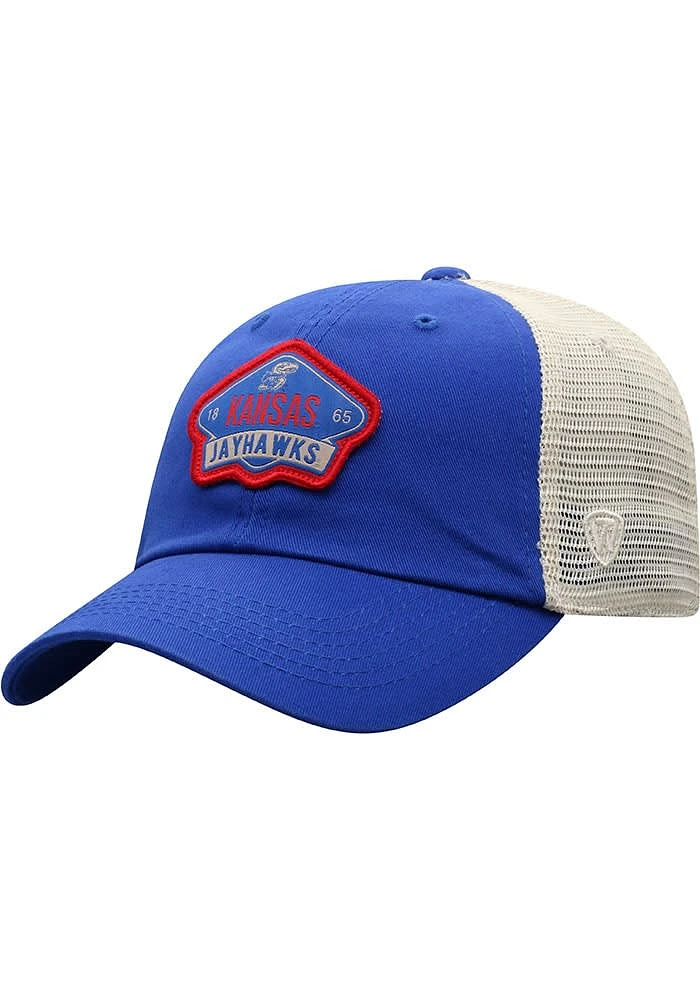 Top of the World Kansas Jayhawks Nitty Meshback Adjustable Hat - Blue