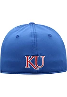 Top of the World Kansas Jayhawks Mens Blue Intrude 1Fit Design Logo Flex Hat