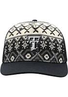 Top of the World Texas Tech Red Raiders Given Holiday Sweater Adjustable Hat - Black