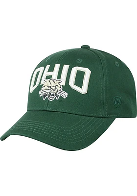 Top of the World Ohio Bobcats Overarch Adjustable Hat - Green