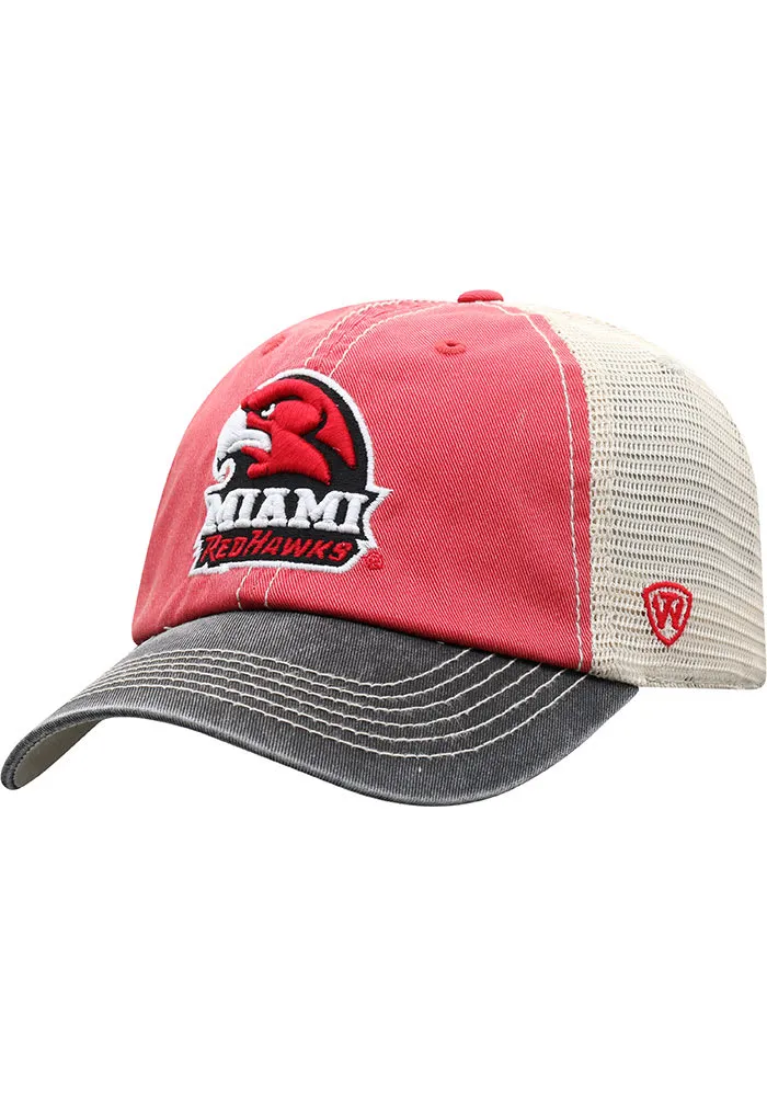 Top of the World Miami RedHawks Offroad Meshback Adjustable Hat - Red