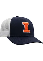 Top of the World Illinois Fighting Illini BB Meshback Adjustable Hat - Navy Blue