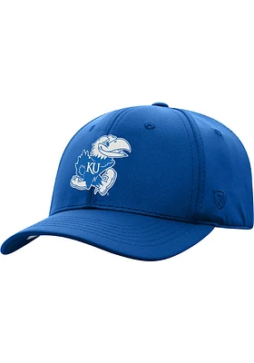 Top of the World Kansas Jayhawks Mens Blue Color Up Design Logo Flex Hat