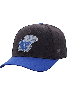 Top of the World Kansas Jayhawks Natural 2 Adjustable Hat - Grey