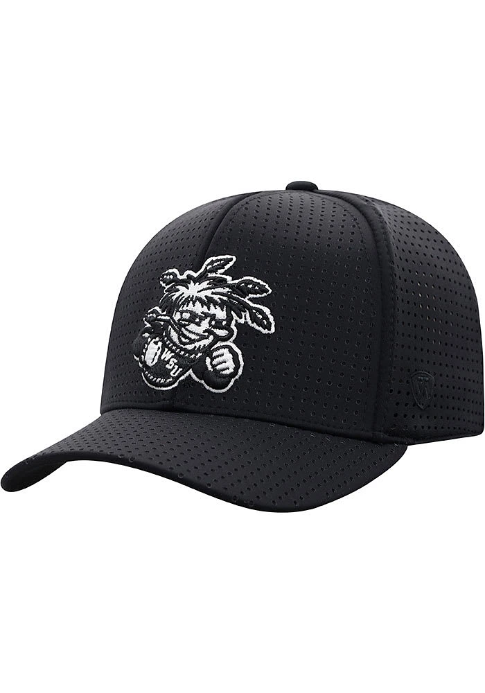 Top of the World Wichita State Shockers Mens Black Night Flex Hat