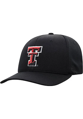 Top of the World Texas Tech Red Raiders Mens Black Reflex Design Flex Hat