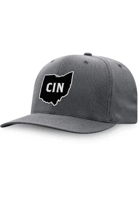 Top of the World Cincinnati Mens Grey Towner Design Flex Hat