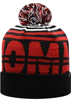 Top of the World Oklahoma Sooners Black Colossal Cuff Pom Mens Knit Hat