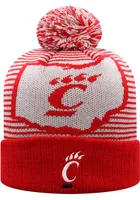 Top of the World Cincinnati Bearcats Black Lineup Cuff Pom Mens Knit Hat