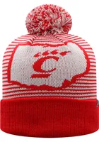 Top of the World Cincinnati Bearcats Black Lineup Cuff Pom Mens Knit Hat