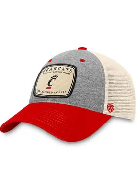 Top of the World Cincinnati Bearcats Chev Meshback Style Adjustable Hat - Grey