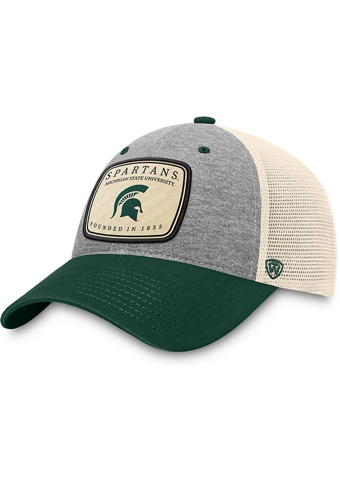 Top of the World Michigan State Spartans Chev Meshback Adjustable Hat - Grey