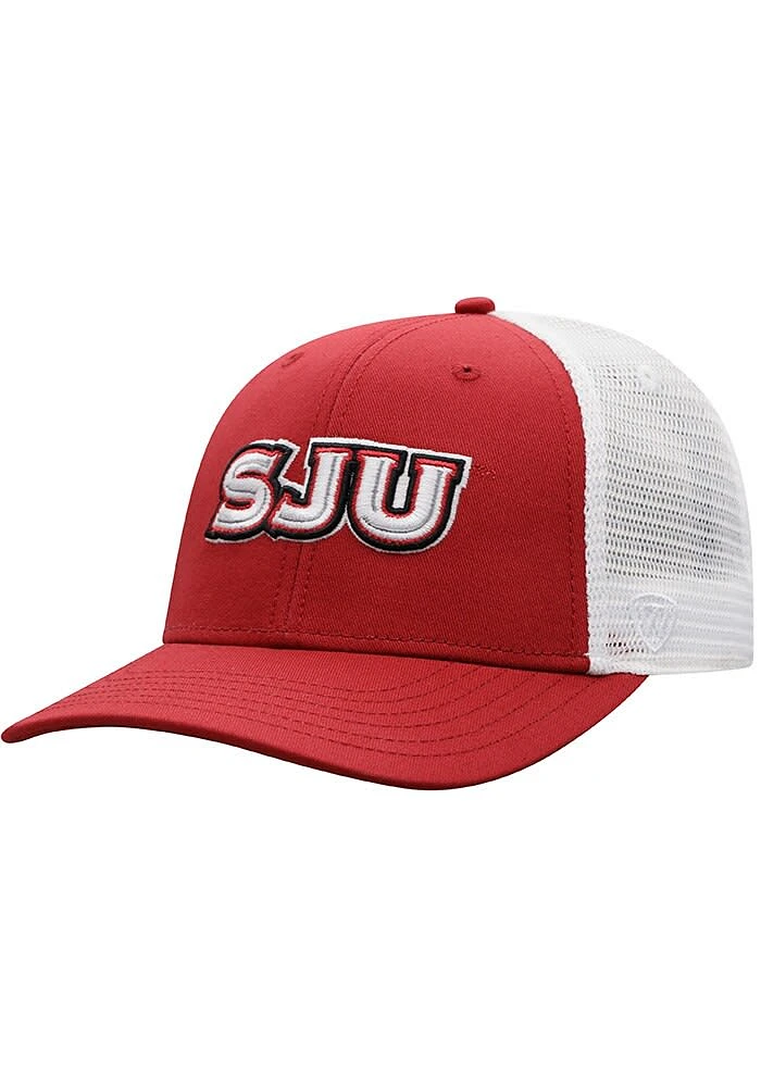 Top of the World Saint Josephs Hawks BB Meshback Adjustable Hat - Red