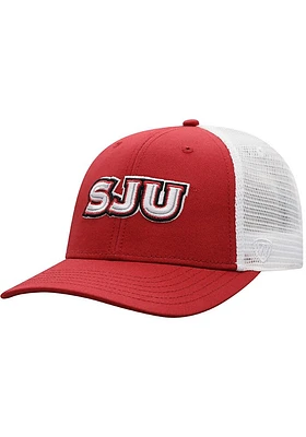 Top of the World Saint Josephs Hawks BB Meshback Adjustable Hat - Red