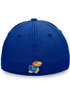 Top of the World Kansas Jayhawks Mens Blue Verdure Design Flex Hat