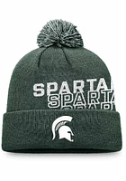 Top of the World Michigan State Spartans Green 184V Cuff Pom Classic Mens Knit Hat