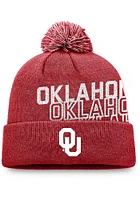 Top of the World Oklahoma Sooners Crimson 184V Cuff Pom Mens Knit Hat