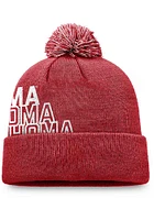 Top of the World Oklahoma Sooners Crimson 184V Cuff Pom Mens Knit Hat