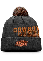 Top of the World Oklahoma State Cowboys Black 184V Cuff Pom Mens Knit Hat