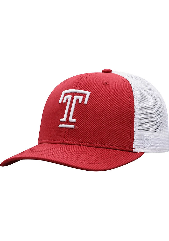 Top of the World Temple Owls BB Meshback Adjustable Hat - Maroon