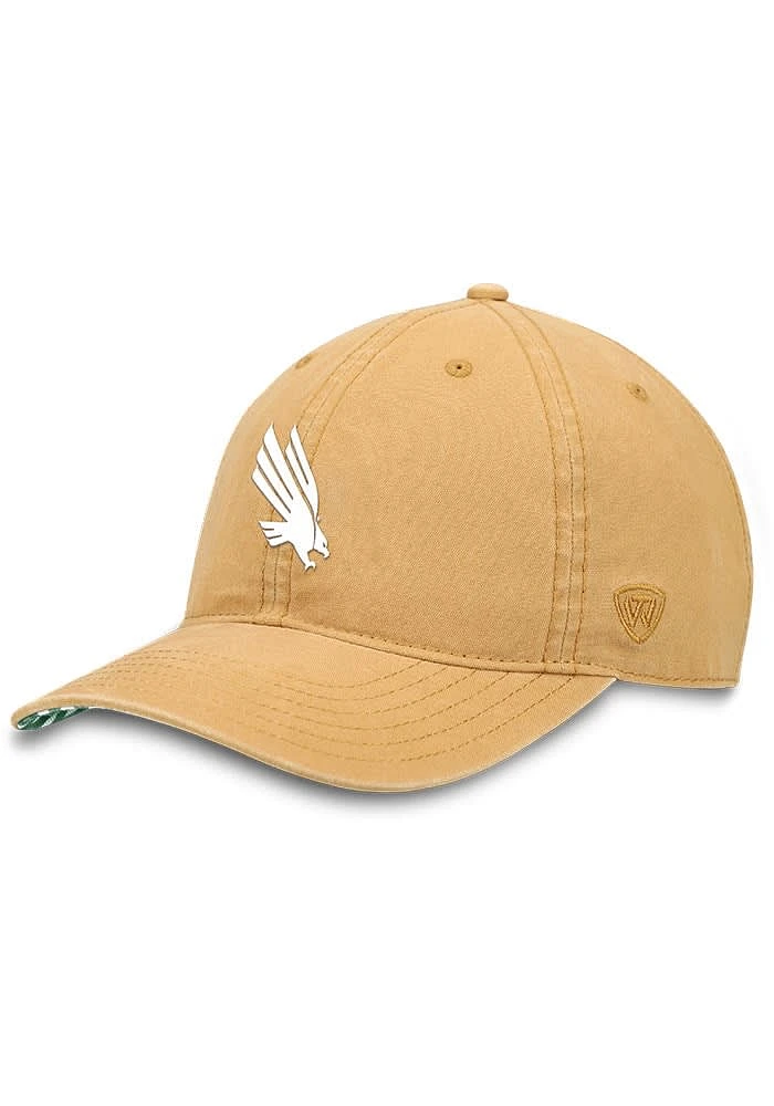 Top of the World North Texas Mean Green Bragh Adjustable Hat - Tan