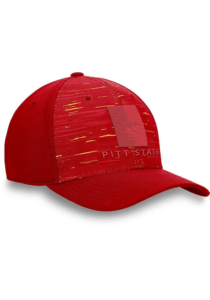 Top of the World Pitt State Gorillas Mens Red Verdure Design Flex Hat