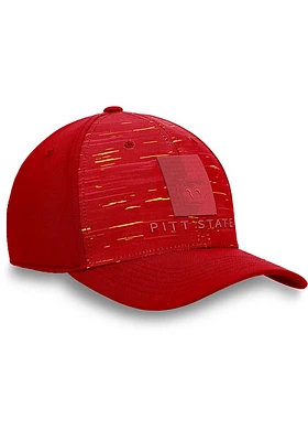 Top of the World Pitt State Gorillas Mens Red Verdure Design Flex Hat