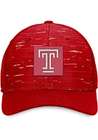 Top of the World Temple Owls Mens Maroon Verdure Design Style Flex Hat
