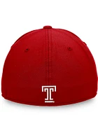 Top of the World Temple Owls Mens Maroon Verdure Design Style Flex Hat