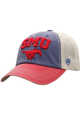 Top of the World SMU Mustangs Blue Offroad Meshback Youth Adjustable Hat