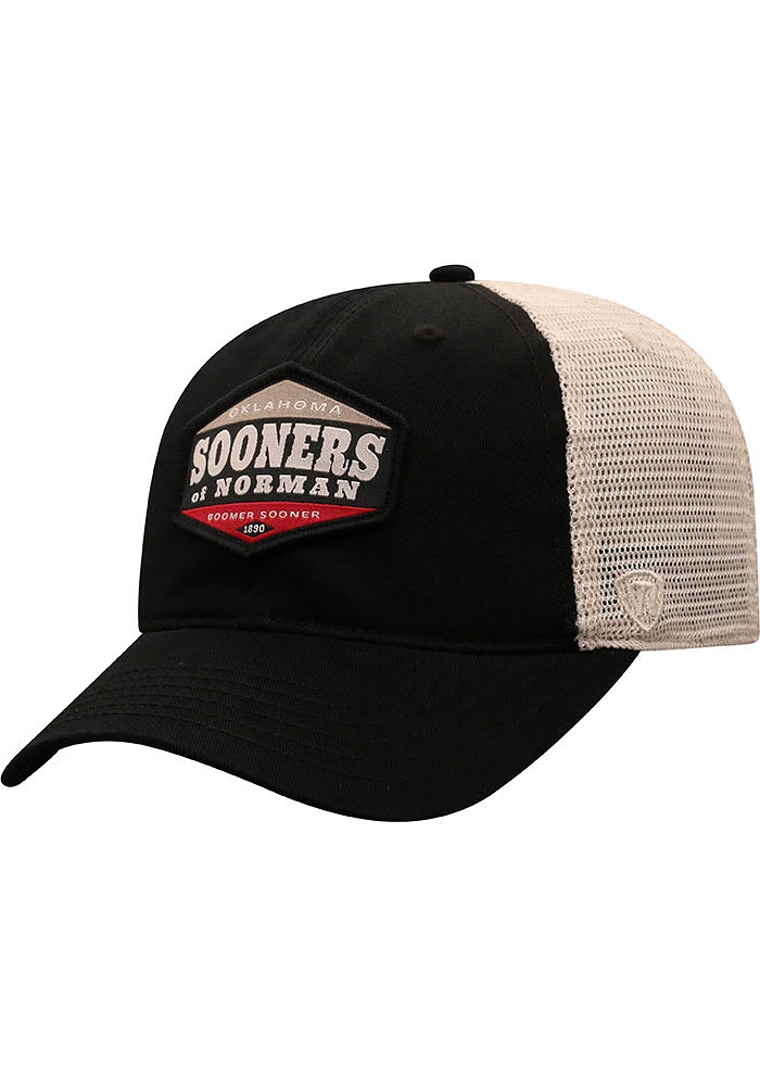 Top of the World Oklahoma Sooners Jimmy Adjustable Hat - Black