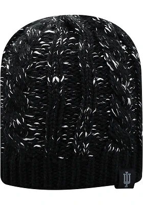 Top of the World Indiana Hoosiers Black Speck Design Womens Knit Hat