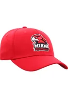 Top of the World Miami RedHawks Mens Red Premium Collection One-Fit Design Flex Hat