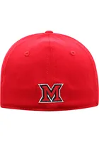 Top of the World Miami RedHawks Mens Red Premium Collection One-Fit Design Flex Hat