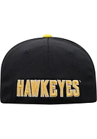 Top of the World Iowa Hawkeyes Mens Black Reflex One-Fit Flex Hat
